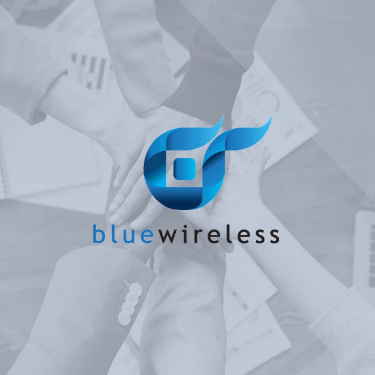 Blue Wireless logo graphic
