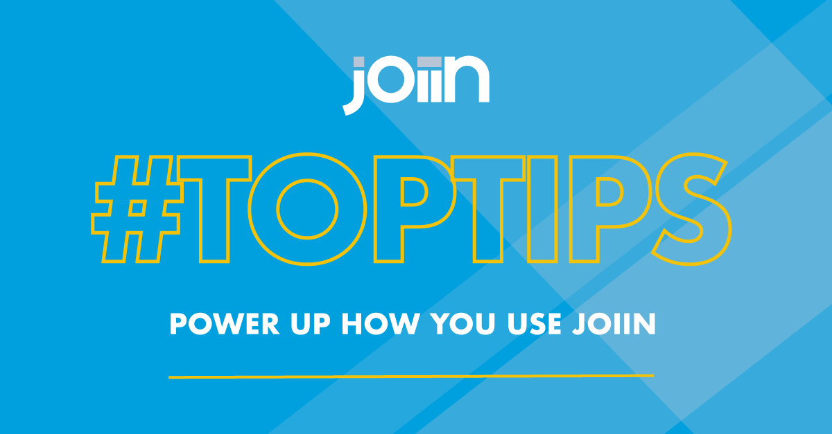 Joiin top tips for consolidated reporting on our platform