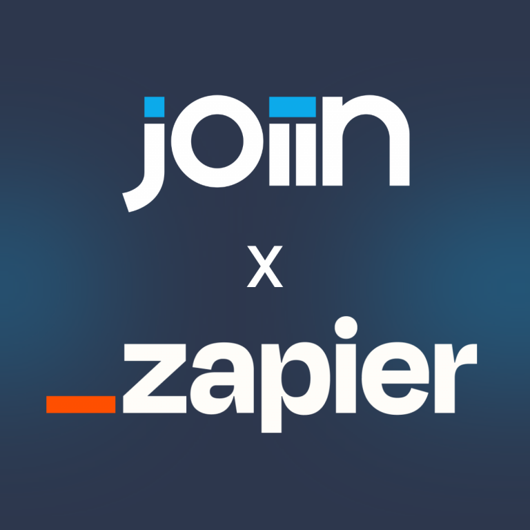 Joiin now integrates with Zapier, connecting you to over 6,000 apps and endless automation possibilities - no coding required.