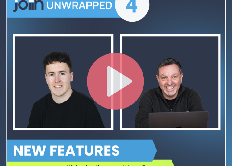 Video thumbnail for Join Unwrapped 4: two guest photos with a play button, New Features with Lucien Wynn and Harry Symons.