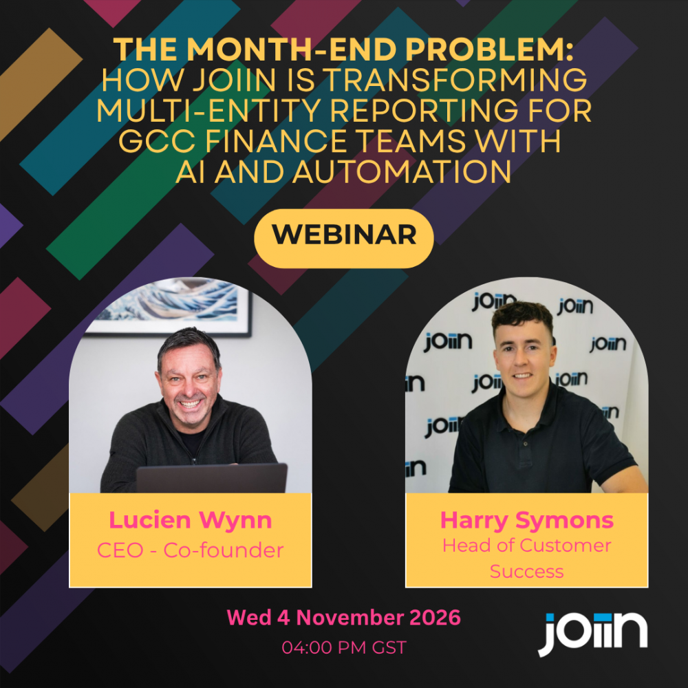 The Month-End Problem: How Joiin Is Transforming Multi-Entity Reporting for GCC Finance Teams with AI and Automation